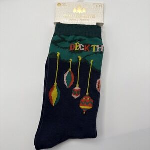 Deck The Halls Socks Size 9-11